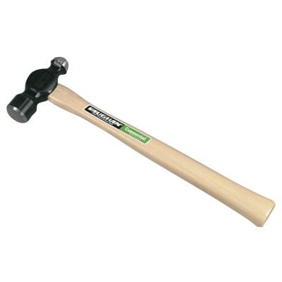 Vaughan® Commercial Ball Pein Hammer, Hickory Handle, 10 1/4 in, Forged Steel 4 oz Head, TC504