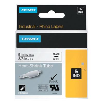 Newell Brands Heat Shrink Tube, 1-1/2 in x 3/8 in, Black on White, 18053