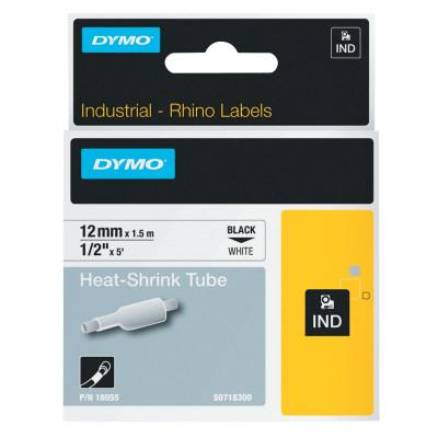 Newell Brands Heat Shrink Tube, 1-1/2 in x 1/2 in, Black on White, 18055