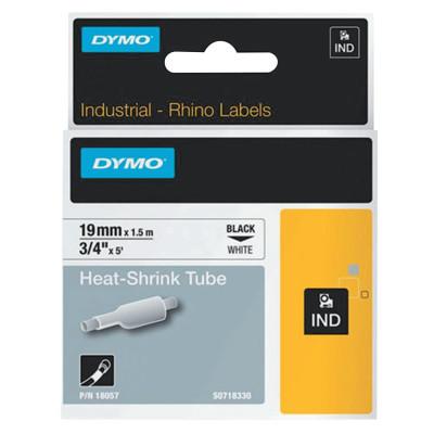 Newell Brands Heat Shrink Tube, 1-1/2 in x 3/4 in, Black on White, 18057