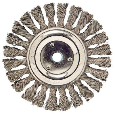 Weiler® Cable Twist Knot Wire Wheel, 4 in Diameter, 13272