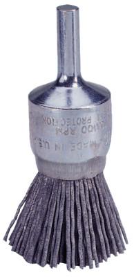 Weiler® Nylox® End Brush, Silicon Carbide, 1/2 in x 0.022 in, 10,000 rpm, 10172