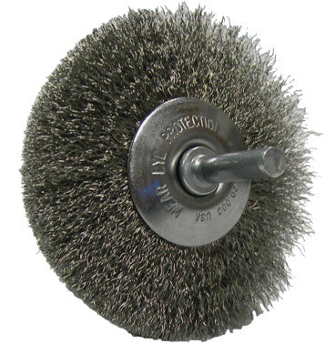 Weiler® Narrow Face Concave Wire Wheel, 3 in D, 17937