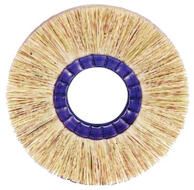 Weiler® Copper Center™ Tampico Wheel, 6 in Diam, 2 in Arbor, 6,000 rpm, 20180