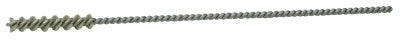 Weiler® Nylox® Micro-Abrasive Tube Brush, 1 in Brush L, Twisted Single Spiral, .190 in Nylon Fill, 26908