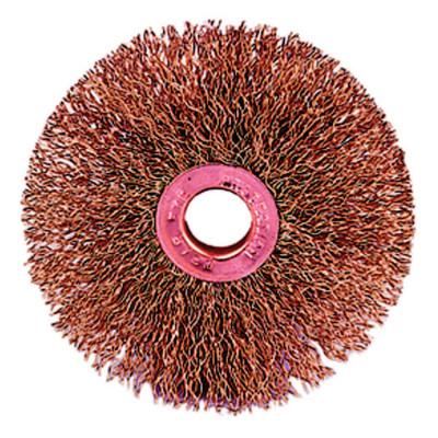 Weiler® Non Sparking Small Diameter Wire Wheel, 3 in D, .0118 Brass, 29086
