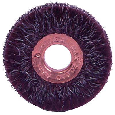 Weiler® Polyflex® Small Diameter Wire Wheel, 3 in D x 1/4 in W, .014 Steel, 20,000 rpm, 35260