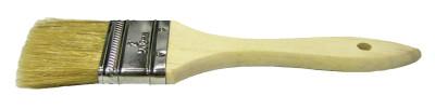 Weiler® Chip & Oil Brushes, 1 in wide, 1 1/2 in trim, White China, Wood handle, 40179