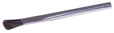 Weiler® Acid/Flux Brushes, 1/2" wide, 3/4" trim, Black Horsehair, Tin Ferrule handle, 44090