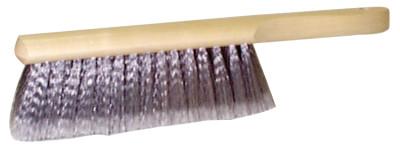 Weiler® Dusters, Hardwood Block, 2 1/2 in Trim L, Flagged Silver Polystyrene Fill, 44354