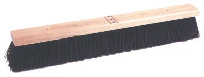 Weiler® Coarse Sweeping Contractor Brooms, 24 in Hardwood Block, 3 in Trim, Polpropylene, 44587
