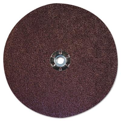 Weiler® Wolverine Resin Fiber Discs, 9 in Dia, 5/8 Arbor, 24 Grit, Aluminum Oxide, 61541