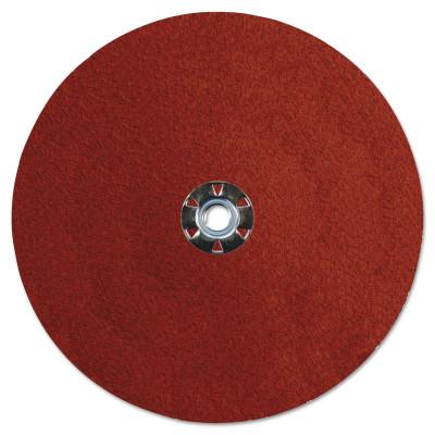 Weiler® Tiger Ceramic Resin Fiber Discs, 9 in Dia, 5/8 Arbor, 50 Grit, Ceramic, 69903