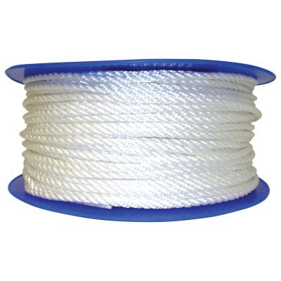 Orion Ropeworks Twisted Nylon Ropes, 1/4 in x 600 ft, Nylon, White, 530080-00600