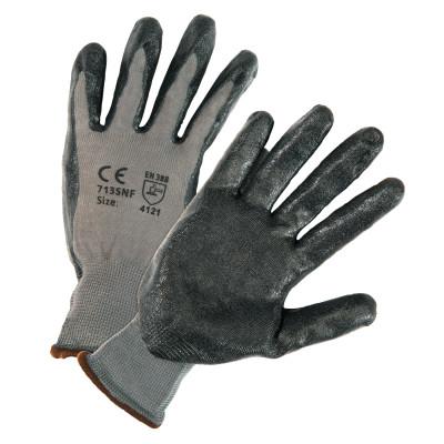 Protective Industrial Products, Inc. PosiGripÂ® Foam Nitrile Palm-Coated Polyester Gloves, 2X-Large, Gray Shell, 713SNF/XXL