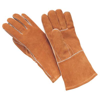 Wells Lamont Weldrite Welders Gloves, X-Large, Side Split Cowhide, FR Hand Sock Lining, Brown, Y1903XL