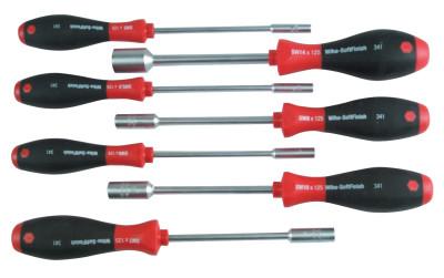 Wiha® Tools SoftFinish Nut Driver Sets, 3/16"; 1/4"; 5/16"; 11/32"; 3/8"; 7/16"; 1/2", 34193