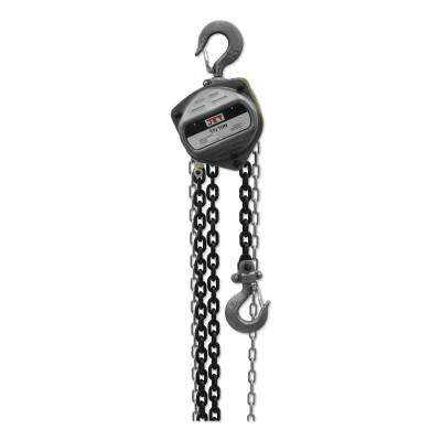 JPW Industries S-90 Series Hand Chain Hoist, 1 1/2 Tons Cap., 20 ft Lifting Ht., 1 Fall, 84 lbf, 101922