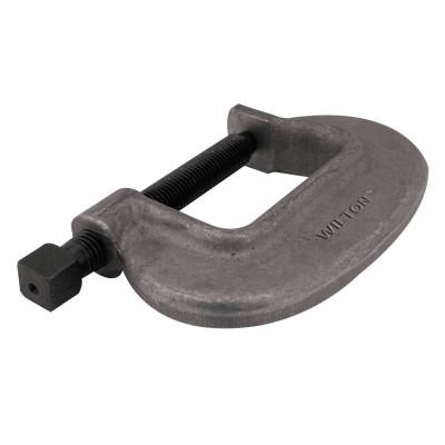 JPW Industries Brute-Force 0 Series C-Clamps, Square Head, 1 7/16 in Throat Depth, 14527