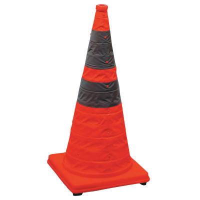 Cortina Pack and Pop Collapsible Safety Cone, 12 x 12 x 28, Orange, Nylon, 03-501-03