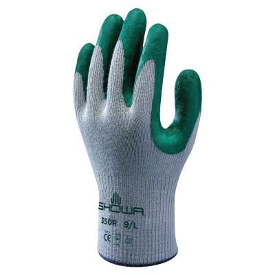 SHOWAÂ® Atlas Fit 350 Nitrile-Coated Gloves, Small, Gray/Green, 350S-07
