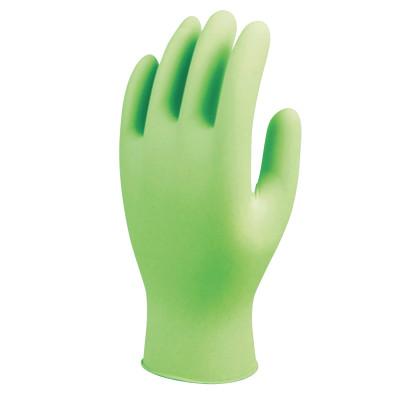 SHOWA® 7705PFT Disposable Nitrile Gloves, Powder Free, 4 mil, Medium, Fluorescent Green, 7705PFTM