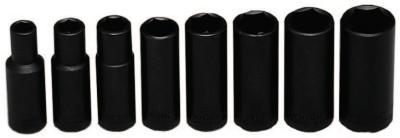Wright Tool 8 Piece Deep Impact Socket Sets, 3/8 in, 6 Point, 314