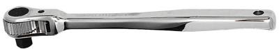 Wright Tool 1/2 in Drive Ratchets, Single Pawl, Open Pear, 10 1/2 in, Chrome, Contour Handle, 4480