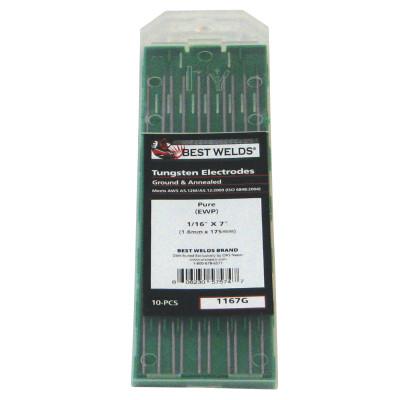 ORS Nasco Tungsten Electrode, Pure Ground. 3 in, Size 3/32, 3323G