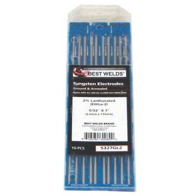 ORS Nasco Tungsten Electrode, 2% Lanthanated, 7 in, Size 5/32, 5327GL2