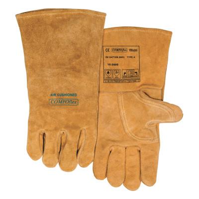 ORS Nasco COMFOflex® Premium Leather Welding Gloves, Leather, XX-Large, Buck Tan, 10-2000-XXL