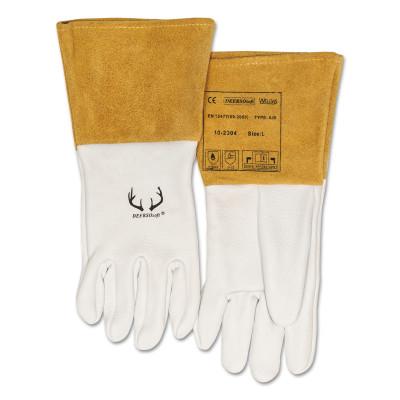 ORS Nasco DEERSOsoft® Grain Deerskin Welding Gloves, Medium, Pearl, 10-2304-M