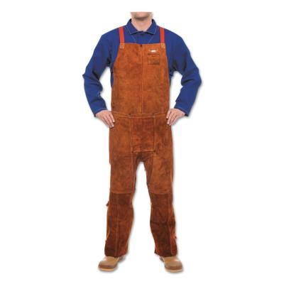 ORS Nasco Leather Split Leg Bib Aprons, 42 in x 24 in, Side Split Cowhide, Lava Brown, 302-S