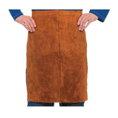 ORS Nasco Premium Side Split Cowhide Leather Waist Apron, 24 in x 24 in, Lava Brown, 300