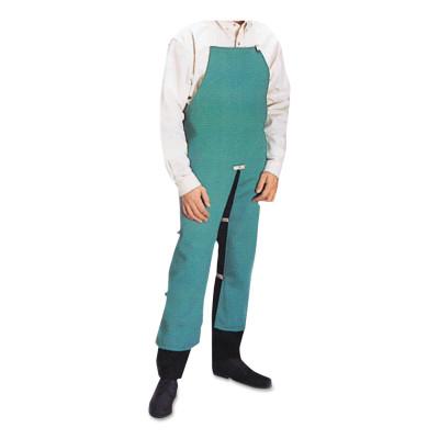 ORS Nasco Cotton Sateen Split Leg Bib Apron, 24 in x 42 in, Visual Green, CA-302-S