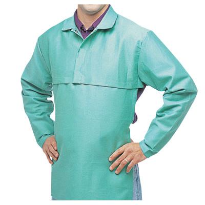 Best Welds Cotton Sateen Cape Sleeves, 14 in Long, Hook/Loop Closure, Large, Visual Green, CA-650-L