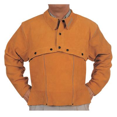 ORS Nasco Leather Cape Sleeves, Snaps Closure, 2X-Large, Golden Brown, Q-2-2XL