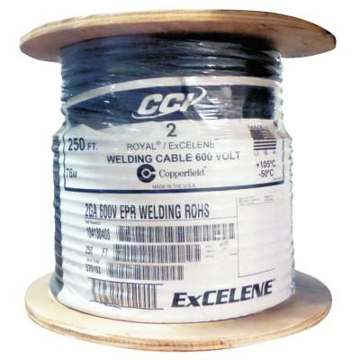 ORS Nasco Welding Cable, 2 AWG, 100 ft, Black, 2X100