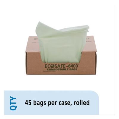 STOUT EcoSafe-6400 Compostable Compost Bags, 13gal, .85mil, 24 x 30, Green, E2430E85