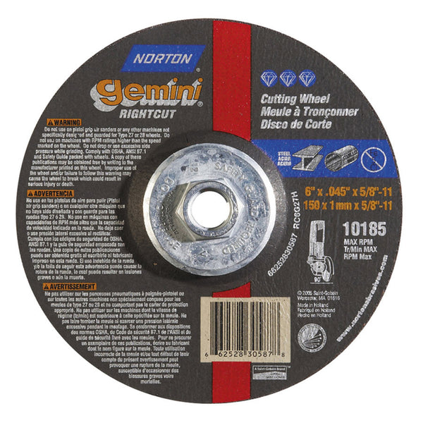 Norton Gemini Type 27/42 RightCut Cut-Off Wheels - AMMC