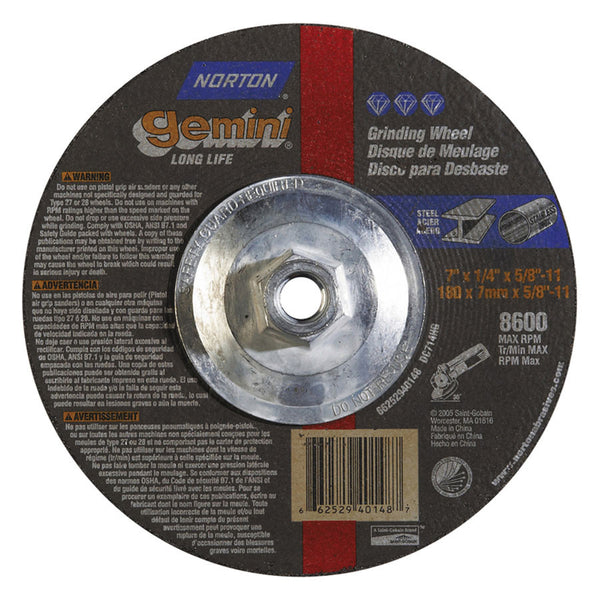 Norton Gemini 7" Depressed Center Wheels - AMMC