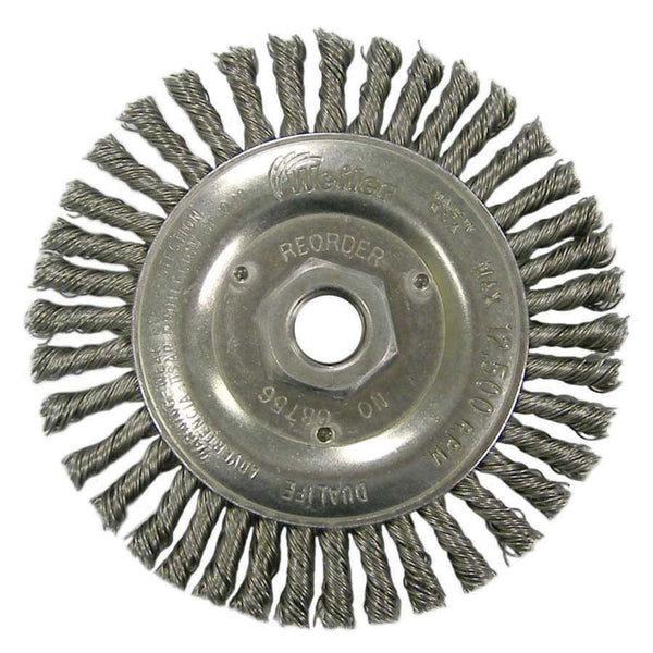 Weiler Roughneck Stringer Bead 5" Twist Knot Wire Wheel - AMMC